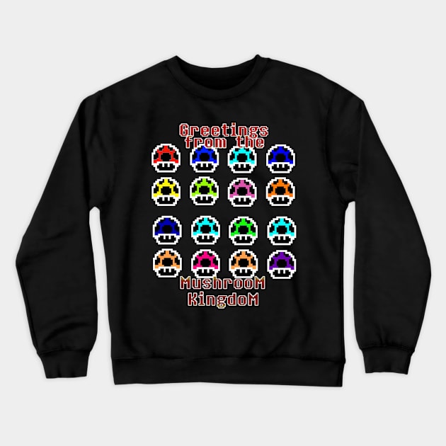 Mushroom Kingdom Crewneck Sweatshirt by DeeSStructive